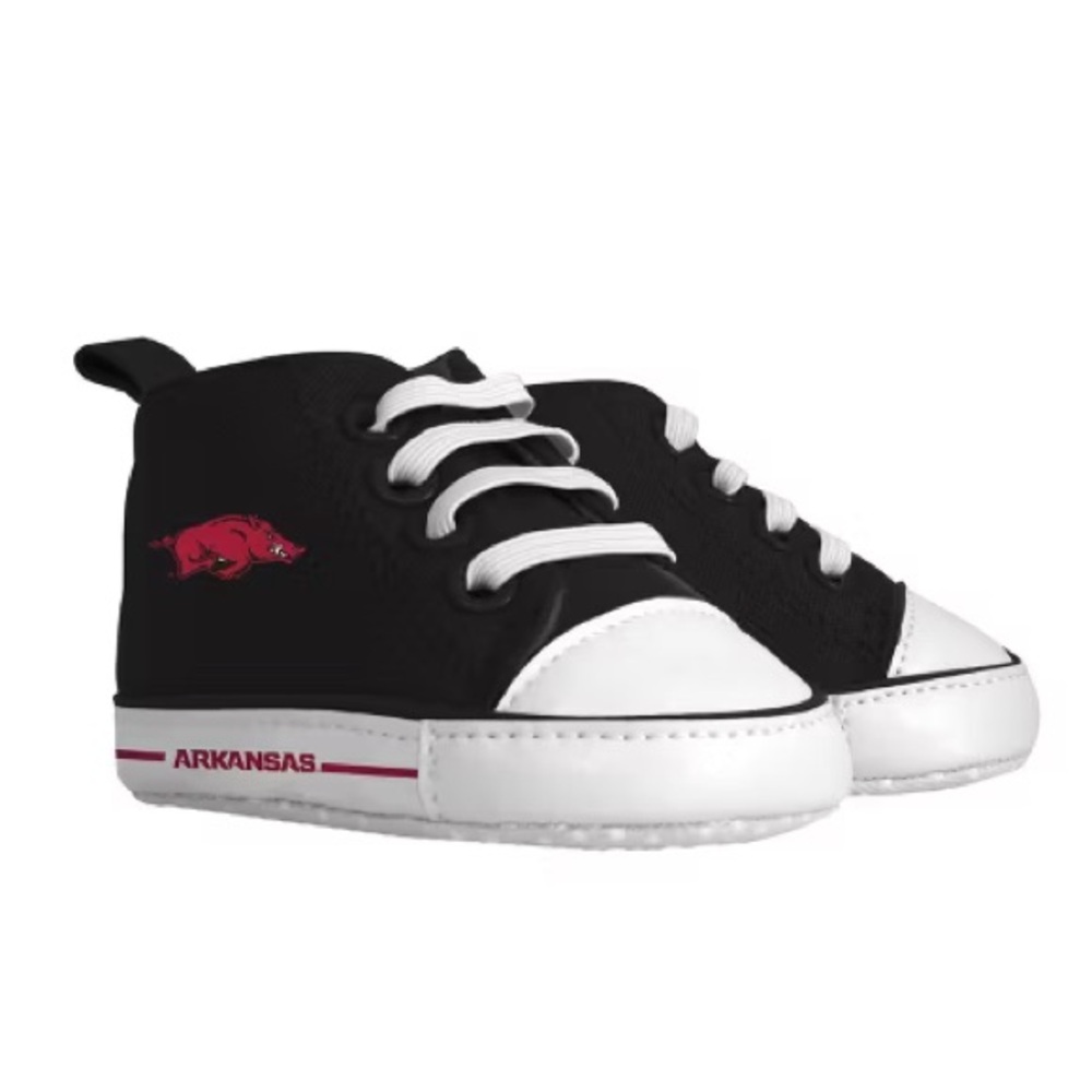 Baby Fanatic Unisex High-Top Pre-Walkers Baby Shoes - NCAA Arkansas Razorbacks